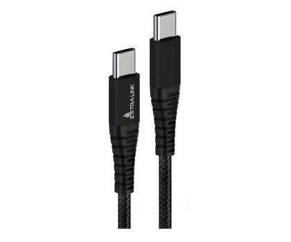 Kabel ExtraLink Smart Life Braided 100W  480 Mbps, 20V 5A USB-C 2m Czarny